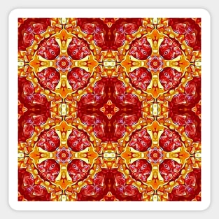 Pepperoni Pizza Pattern 2 Sticker